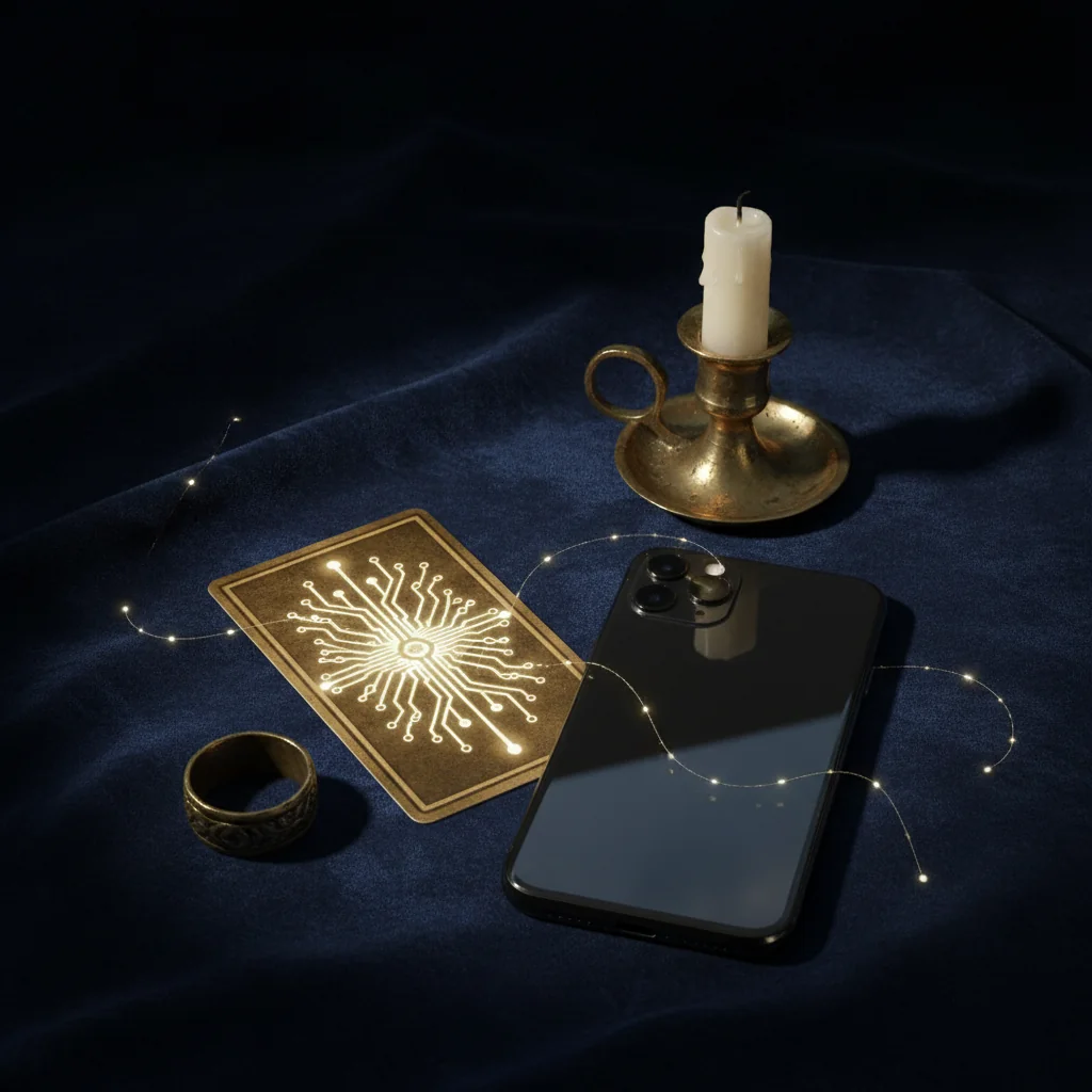Consulta online — videollamada con cartas de tarot